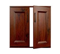 YJEUZCD Puertas Armario Aluminio A Medida Sin Taladro Dobles(55x75cm)