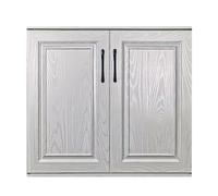 YJEUZCD Puertas Armario Aluminio Sin Taladrar DIY Veta Madera(65x72cm)