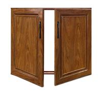 YJEUZCD Puertas Armario Cocina Aluminio Sin Taladro Doble Marco(60x75cm)