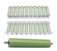 YJEUZCD PUS Sin Potencia Transportador Rodillos, Acero Inoxidable Reemplazo Rodillo con Saburral, Carpintería Industrial Transportador Cinturón Rodillos, Personalizado(50x350mm)