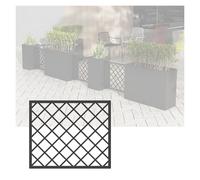 YJEUZCD Rectangular Macetero para Exterior Interior, De Pie Flor Caja, Dividir, Comercial Patio Porche Jardines Dividir Divisor(Black,A-120x50cm/47.2x19.6in)