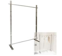 YJEUZCD Ropa Estante para Colgando Ropa, Prenda Abrigo Portátil Armario Estante, Metales Almacenamiento para Dormitorio Cuarto De Lavado Venta Al por Menor Tienda(39.3x15.7x59in)