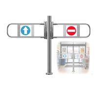 YJEUZCD Supermercado Metales Unidireccional Importar Exportar Puertas, Entrada Automático Cierre Columpio Puerta, Cajero Contador Con Resorte Entrada Seguridad Puerta(Silver-B,63x39.3in/160x100cm)