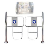 YJEUZCD Supermercado Seguridad Columpio Puerta, 90 Grados Entrada Puerta Con Publicar Monte, Entrada Automático Cierre Unidireccional Puerta Para Biblioteca(63x39.3in/160x100cm)