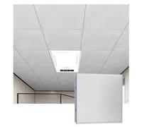 YJEUZCD Techo Azulejos Interior Alluminum Decorativo Hoja, Cocina Baño Sótano Cubierta Paneles, Oficina Reutilizable Instalación Paneles, Lavable Cubierta Paneles(Gray-D,5pcs-30x30cm)