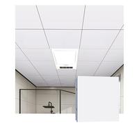 YJEUZCD Techo Azulejos Interior Alluminum Decorativo Hoja, Cocina Baño Sótano Cubierta Paneles, Oficina Reutilizable Instalación Paneles, Lavable Cubierta Paneles(White-A,30pcs-30x30cm)