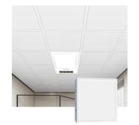 YJEUZCD Techo Azulejos Interior Alluminum Decorativo Hoja, Cocina Baño Sótano Cubierta Paneles, Oficina Reutilizable Instalación Paneles, Lavable Cubierta Paneles(White-G,10pcs-30x30cm)