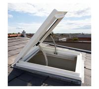 YJEUZCD Tragaluz Ventanas para Casa Techo, Residencial Ventanas para Terraza Acristalada Casa, Ático Visualización Aluminio Iluminación Natural Puerta, Sensor Lluvia Cerrar(50x75cm/19.7x29.5in)