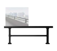 YJEUZCD Valla Carril Horizontales Metales Cubierta Barandilla, Pared Extensor Valla Piso Barandilla Equipo, Temporal Piscina Patio Balcón Intensificado Piquete(120x30 cm)