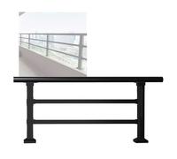 YJEUZCD Valla Carril Horizontales Metales Cubierta Barandilla, Pared Extensor Valla Piso Barandilla Equipo, Temporal Piscina Patio Balcón Intensificado Piquete(140x60 cm)