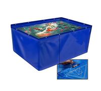 YJFENG Plegable Revestimiento De Estanque De Peces con Ojales, 0,45 Mm Lona De PVC Temporal Tanque De Retención Depósito De Agua 400 Gramos, Piscina para Peces De Agua Salada, Koi Tortugas