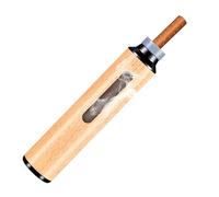 YJFY 1 juego de ceniceros de bolsillo de madera para cigarrillos, portacigarrillos portátil, capacidad para 5 cenizas para el uso en el trabajo, en el coche y en viajes (color madera bruta)