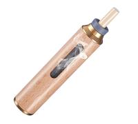 YJFY 1 juego de ceniceros de bolsillo de madera para cigarrillos, portacigarrillos portátil, capacidad para 5 cenizas de cigarrillos, para el uso en el trabajo, en el coche y en viajes (dorado)