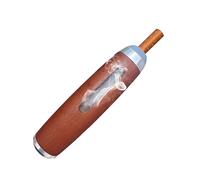 YJFY 1 juego de ceniceros de bolsillo de madera para cigarrillos, portacigarrillos portátil, capacidad para 5 cenizas de cigarrillos, para el uso en el trabajo, en el coche y en viajes (color nogal)