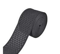 YJFY Cinta elástica de costura bandas elásticas para coser, bandas elásticas planas, malla transpirable, se utiliza para correas de bondage, faldas, pantalones, cinturones de cadera, etc. (negro, 5 m