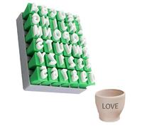 YJFY Sellos de Letras para cerámica Sellos de Plástico Letras y Números Sellos de Letras de Arcilla Adecuado para decoración Hecha a Mano, fabricación de Tarjetas de felicitación, etc.