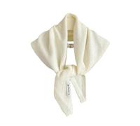 YJHLY Bufanda Bufanda Triangular De Punto Bufanda De Punto Pañuelo De Cabeza Femenino Bufanda De Punto Térmica Multifuncional Bufanda De Punto-White