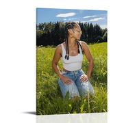 YJHXYCCS Póster decorativo de Alicia Keys con diseño de cantante de música de cantante famoso álbum de música, arte de pared, pintura decorativa para dormitorio, 40 x 60 cm, estilo marco