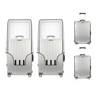 Yjia Funda protectora transparente de PVC para maleta con ruedas de 20, 24, 28, 30 pulgadas, Clear, 2pcs 20 inch
