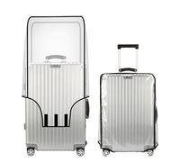 Yjia Funda protectora transparente de PVC para maleta con ruedas de 20, 24, 28, 30 pulgadas, Clear, 30 pulgadas