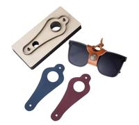 YJIUYUANQ - Juego de troqueles de corte de cuero, plantilla de perforación de cinturón para gafas, para manualidades