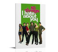 YJJECP 10 Things I Hate About YouWall Decor Posters Impermeables Moderno Impresión Hogar Lugar de Trabajo Arte de Pared Fácil de Instalar Estilo Marco 30 x 45 cm