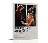 YJJECP 10 Things I Hate About YouWall Decor Posters Impermeables Moderno Impresión Hogar Lugar de Trabajo Arte de Pared Fácil de Instalar Estilo Marco 30 x 45 cm