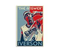 YJJECP Allen Iverson- Pósteres de decoración de pared, impermeables, modernos, impresión para el hogar, lugar de trabajo, arte de pared para el hogar, fácil de instalar, estilo sin marco, 30 x 45 cm