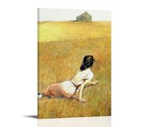 YJJECP Christina's World Andrew Wyeth- Póster decorativo para pared, impermeable, moderno, impresión para el hogar, lugar de trabajo, arte de pared para el hogar, fácil de instalar, estilo marco, 50 x