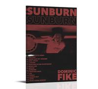 YJJECP Dominic Fike Sunburn - Pósteres decorativos impermeables y modernos para el hogar, para el lugar de trabajo, arte de pared para el hogar, fácil de instalar, estilo marco, 60 x 90 cm