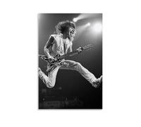 YJJECP Edward Van Halen- Pósteres de decoración de pared, impermeables, modernos, impresión para el hogar, lugar de trabajo, arte de pared para el hogar, fácil de instalar, estilo sin marco, 20 x 30