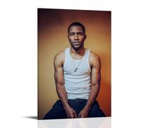YJJECP Frank Ocean- Póster decorativo para pared, impermeable, moderno, impresión para el hogar, lugar de trabajo, arte de pared para el hogar, fácil de instalar, estilo marco, 50 x 75 cm