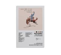 YJJECP Nadie Sabe Lo Que Va A Pasar Mañana-Bad Bunny- Pósteres de decoración de pared, impermeable, moderno, impresión para el hogar, lugar de trabajo, arte de pared para el hogar, fácil de instalar