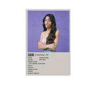 YJJECP Olivia Rodrigo SourWall - Pósteres decorativos impermeables y modernos, impresión para el hogar, lugar de trabajo, arte de pared para el hogar, fácil de instalar, estilo sin marco, 30 x 45 cm