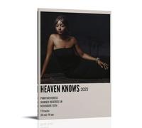 YJJECP PinkPantheress Heaven Knows- Pósteres de decoración de pared, impermeables, modernos, impresión para el hogar, lugar de trabajo, arte de pared para el hogar, fácil de instalar, estilo marco, 50