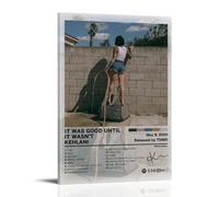 YJJECP Póster decorativo con texto en inglés «It Was Good Until It Wasn't-Kehlani», impermeable, moderno, impresión para el hogar, lugar de trabajo, arte de pared, fácil de instalar, estilo marco, 50
