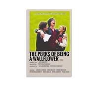 YJJECP Póster decorativo de pared con texto en inglés "The Perks of Being A Wallflower", impermeable, moderno, impresión para el hogar, lugar de trabajo, fácil de instalar, estilo sin marco, 40 x 60