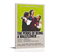 YJJECP Póster decorativo de pared con texto en inglés "The Perks of Being A Wallflower", impermeable, moderno, para el hogar, lugar de trabajo, fácil de instalar, estilo marco, 40 x 60 cm