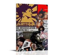 YJJECP Póster decorativo de pared de The Miseducation of Lauryn Hill, impermeable, moderno, impresión para el hogar, lugar de trabajo, arte de pared para el hogar, fácil de instalar, estilo marco, 50