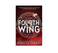 YJJECP Rebecca Yarros - Póster decorativo de pared de cuarta ala, impermeable, moderno, impresión para el hogar, lugar de trabajo, arte de pared para el hogar, fácil de instalar, estilo sin marco, 30