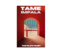 YJJECP Tame Impala The Slow RushWall - Pósteres decorativos impermeables y modernos para el hogar, para el lugar de trabajo, arte de pared para el hogar, fácil de instalar, estilo sin marco, 50 x 75