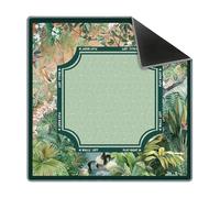 Yjkedfh Alfombrilla Mahjong para Mesa - 80 X 80 Cm Antideslizante, Antirruido Y Estilo Tropical | Cubremesa para Póker Cartas Y Tablero | para Hogar, Apartamento, Salón, y Juegos de Fichas
