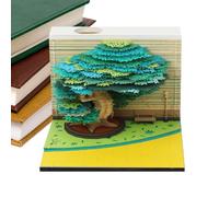Yjkedfh Calendario 3D,Calendario Árbol 2026 Bloc De Notas Decoración Escritorio | Escultura De Papel Arte Y Manualidades Decoración Del Hogar - Dormitorio Oficina Universidad Navidad Año Nuevo