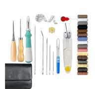 Yjkedfh de herramientas para trabajar el cuero - Colección de herramientas de costura a mano - Juego de herramientas para trabajar el cuero - Para aficionados, entusiastas, padres, diseñadores
