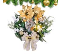 Yjkedfh Decoraciones de Corona navideña de la Sagrada Familia,Decoraciones de Corona de Puerta de la Sagrada Familia | Adornos para Belén - Coronas navideñas de otoño e Invierno, Adornos de Conjunto