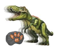 Yjkedfh Dinosaurio a Control Remoto,Animal Eléctrico De Movimiento - Dinosaurio Caminante con Luz y Nebulizador para Viajes Jardín Exterior Guardería Hogar Aula Colegio
