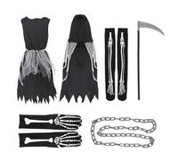 Yjkedfh Disfraces De Halloween Infantiles | Conjunto de Capa con Capucha para Halloween - Accesorios Cosplay Personajes Terroríficos Para Representación Y Obra De Teatro