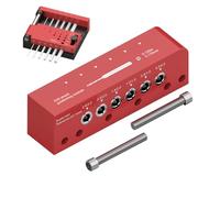 Yjkedfh Guía para Taladrar | Localizador De Posicionamiento | Localizador de Centro para Varilla - Para Trabajo De Madera Gabinete Cajón Banco Perforación Posicionamiento