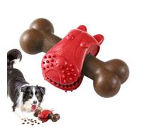 Yjkedfh Juguetes para Perros Masticadores Agresivos,Dispensador De Comida En Forma De Hueso | Dispensador de Premios para la Dentición Canina para Estimulación Mental Entrenamiento Alimenticio del