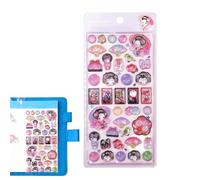 Yjkedfh Pequeñas pegatinas, lindas pegatinas temáticas de dibujos animados - Mini gatos para la pared | Para vasos de agua, portátiles, guitarras, maletas, bolsas de viaje, cuaderno, sobre, gafas